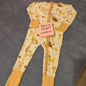 Kids Animal Print One Piece Pajama